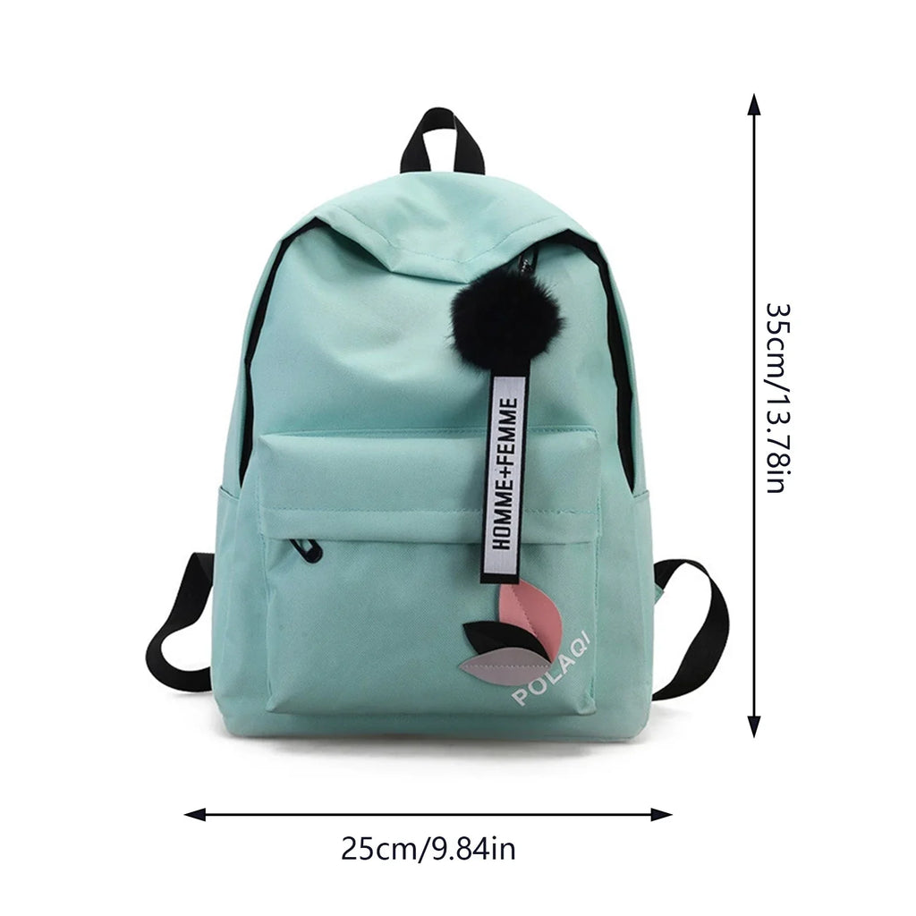 Women's Waterproof Canvas Backpack | Laptop Sleeve School Bag