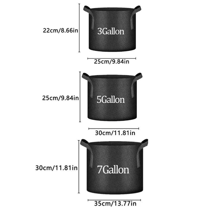 2-Pack Box-Style Tomato Planting Bags | Non-Woven Fabric