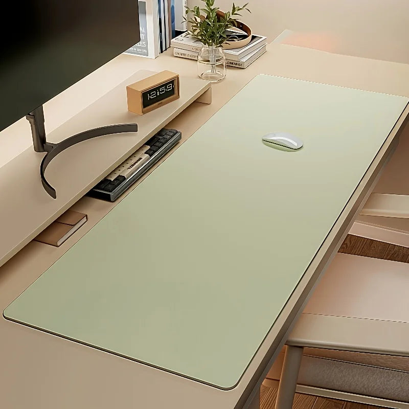Large Faux Leather Mouse Pad Non-slip Waterproof Desk Office Easy