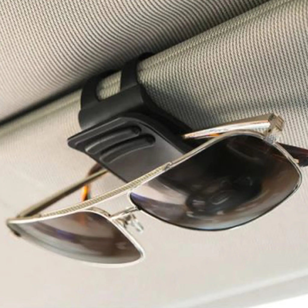Car Sun Visor Sunglasses Clip Holder & Eyeglasses Organizer