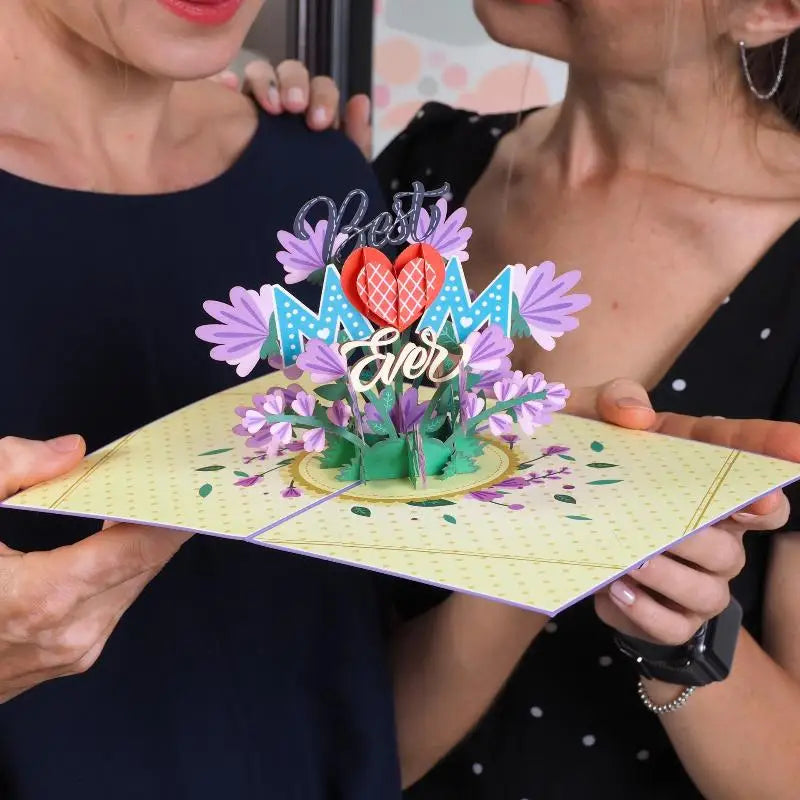 3D Pop-Up Happy Mother's Day Card with Envelope | Eco Paper