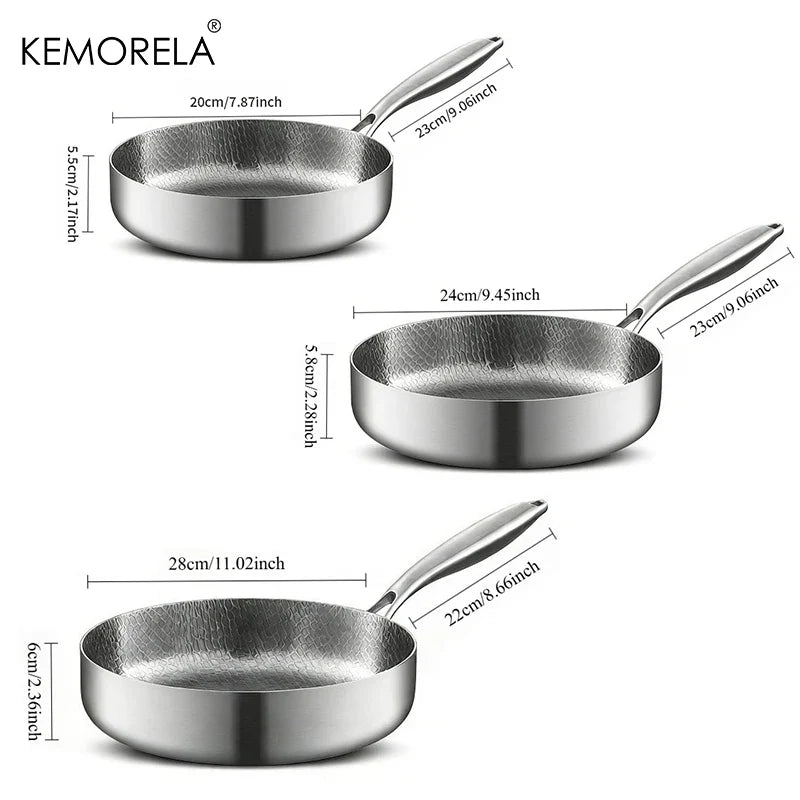 KEMORELA Titanium Non-Stick Frying Pan 20/24/28cm Skillet