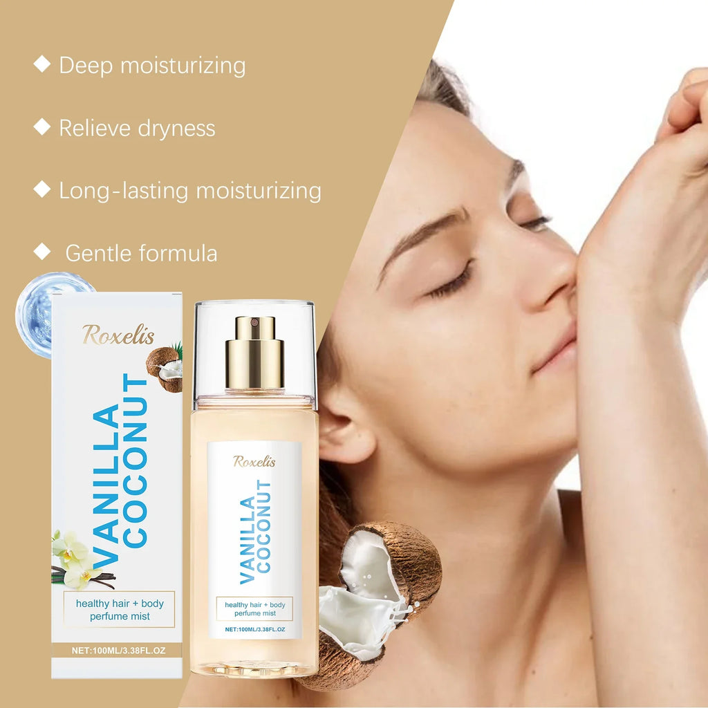 Vanilla Coconut Body Mist – Long-Lasting Fragrance Spray 100ml