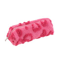 Plush Makeup Bag with Handle | Cute Love Print Travel Pouch