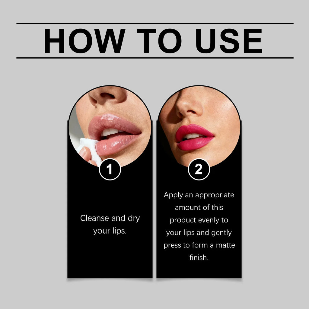 Matte Lip Balm Lipstick – 6 Shades, Long-Lasting & Moisturizing