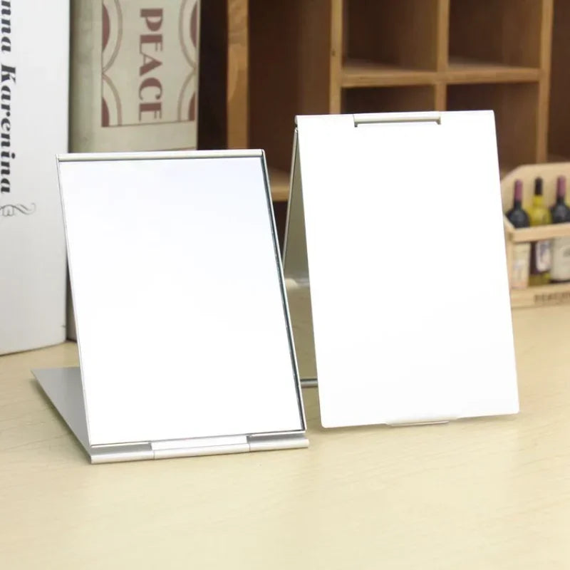 Mini Foldable Pocket Vanity Mirror | Compact Aluminum Makeup Mirror