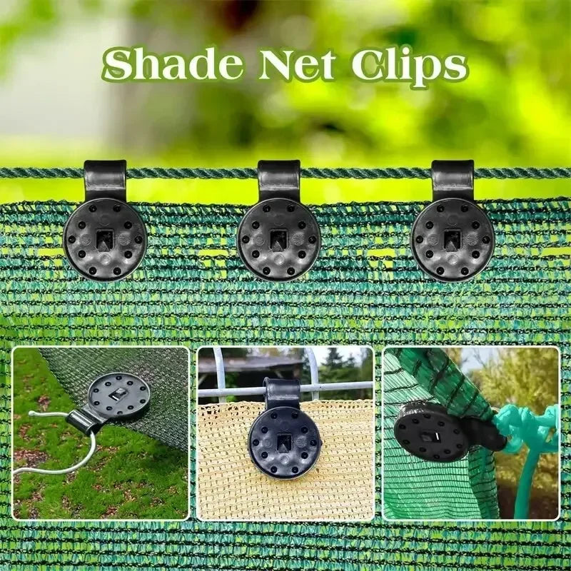 Plastic Shade Cloth Clips for Mesh Awnings & Shade Sails 50/100pc