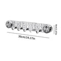 Heavy-Duty 5-Hook Suction Cup Wall Organizer | No-Drill
