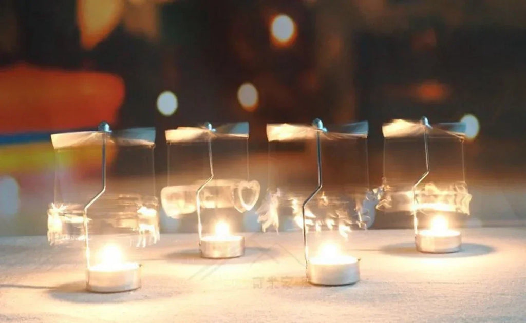 Gold Romantic Rotating Candlesticks Home Christmas Party Decoration