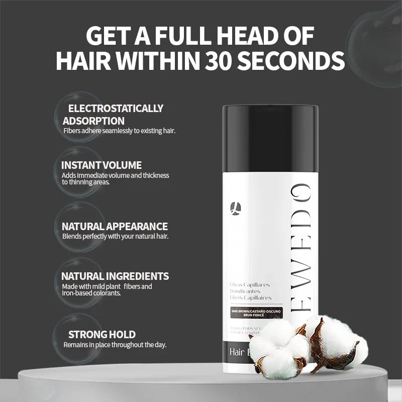 LEWEDO Keratin Hair Fiber Powder 25g – Instant Volume & Thickness