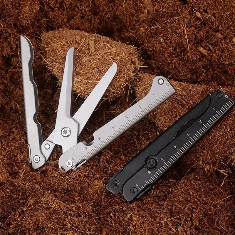 Stainless Steel Folding Mini Scissors | Portable Camping Tool
