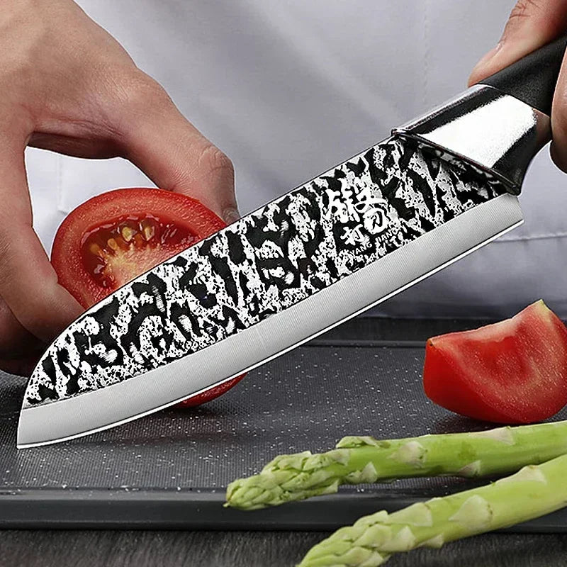 PLYS 4-Piece Stainless Steel Kitchen Knife Set with Covers