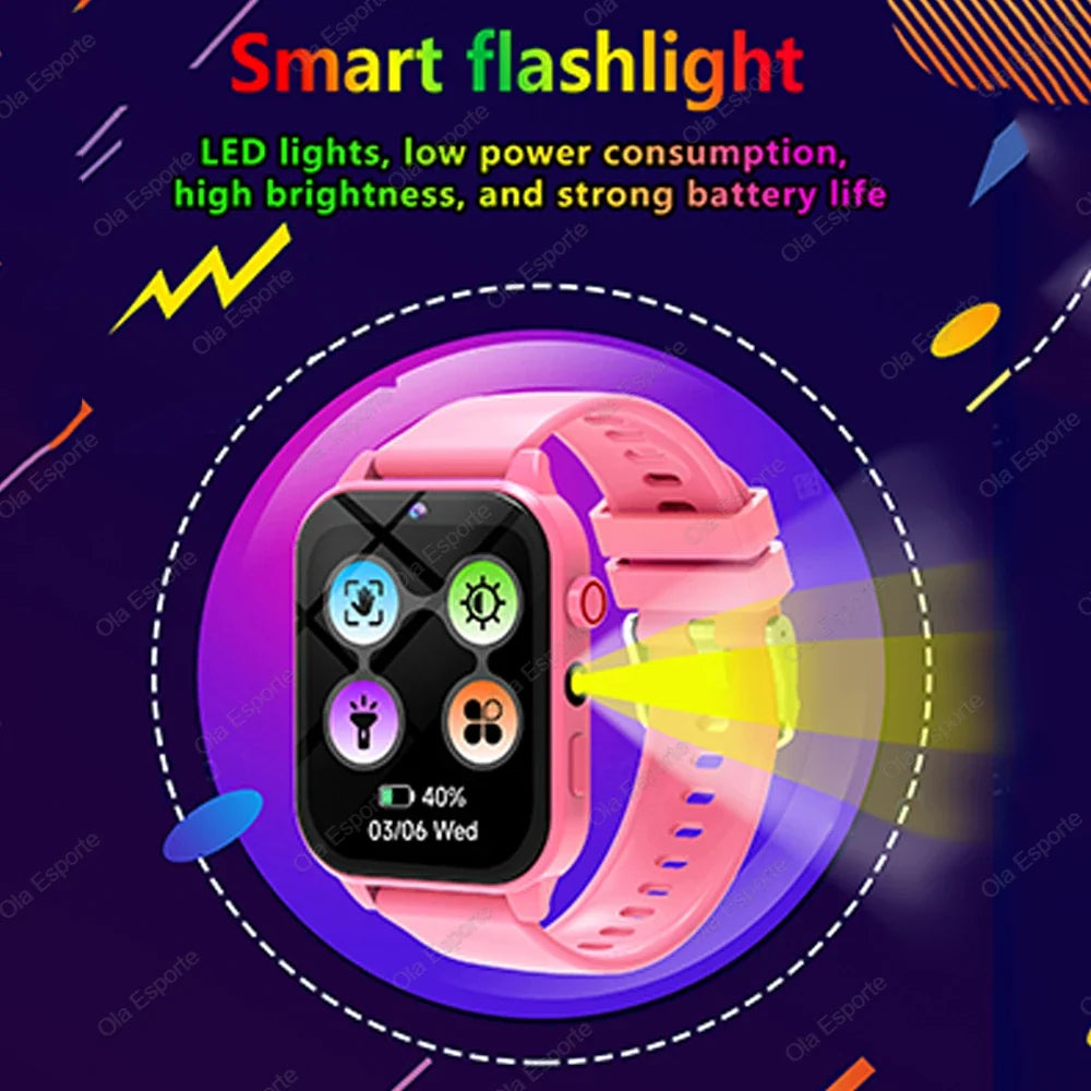 Kids Smart Watch HD Camera 18 Games Sleep Tracker Gift