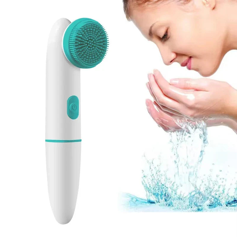 2-in-1 Sonic Silicone Facial Cleansing Brush | 2-Speed