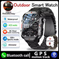 Rugged Military Outdoor Sports Smart Watch Health Monitoring Voice