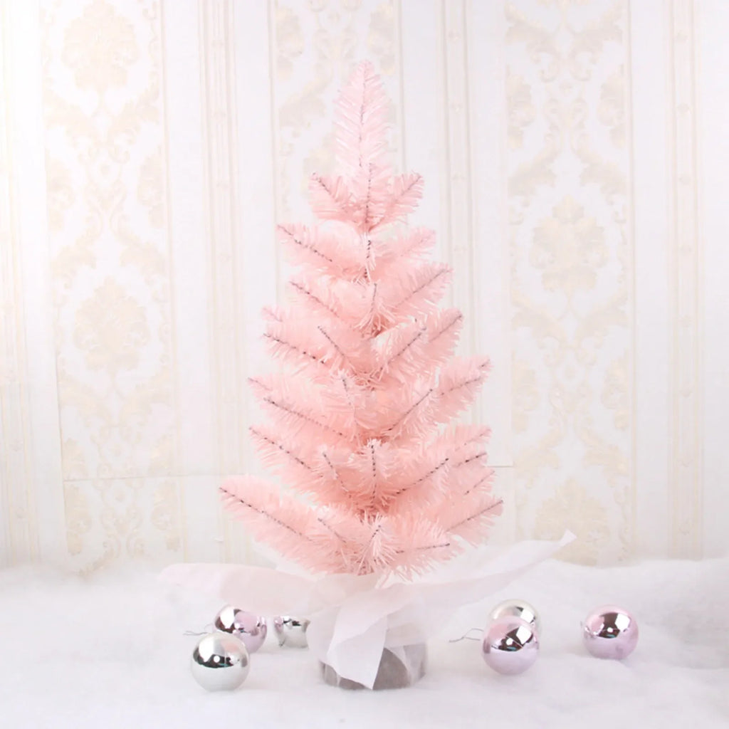 Mini Sisal Christmas Village Trees with Wood Base | Tabletop