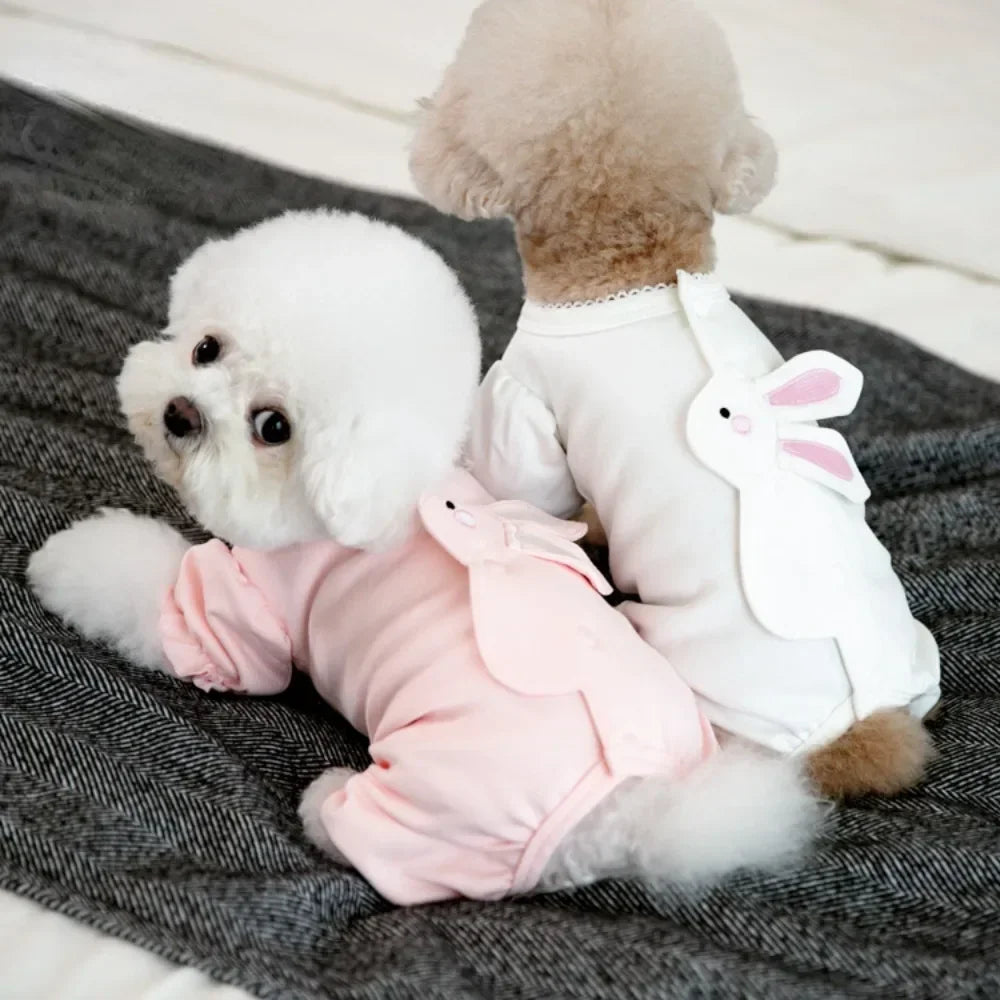 Cartoon Dog Vest Soft Breathable Pet T-shirt Small Medium Dogs Cats