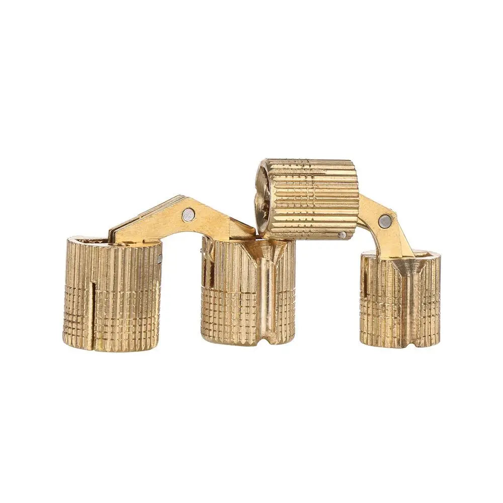 Invisible Cylindrical Brass Hinge | Concealed Cabinet Door Hinge
