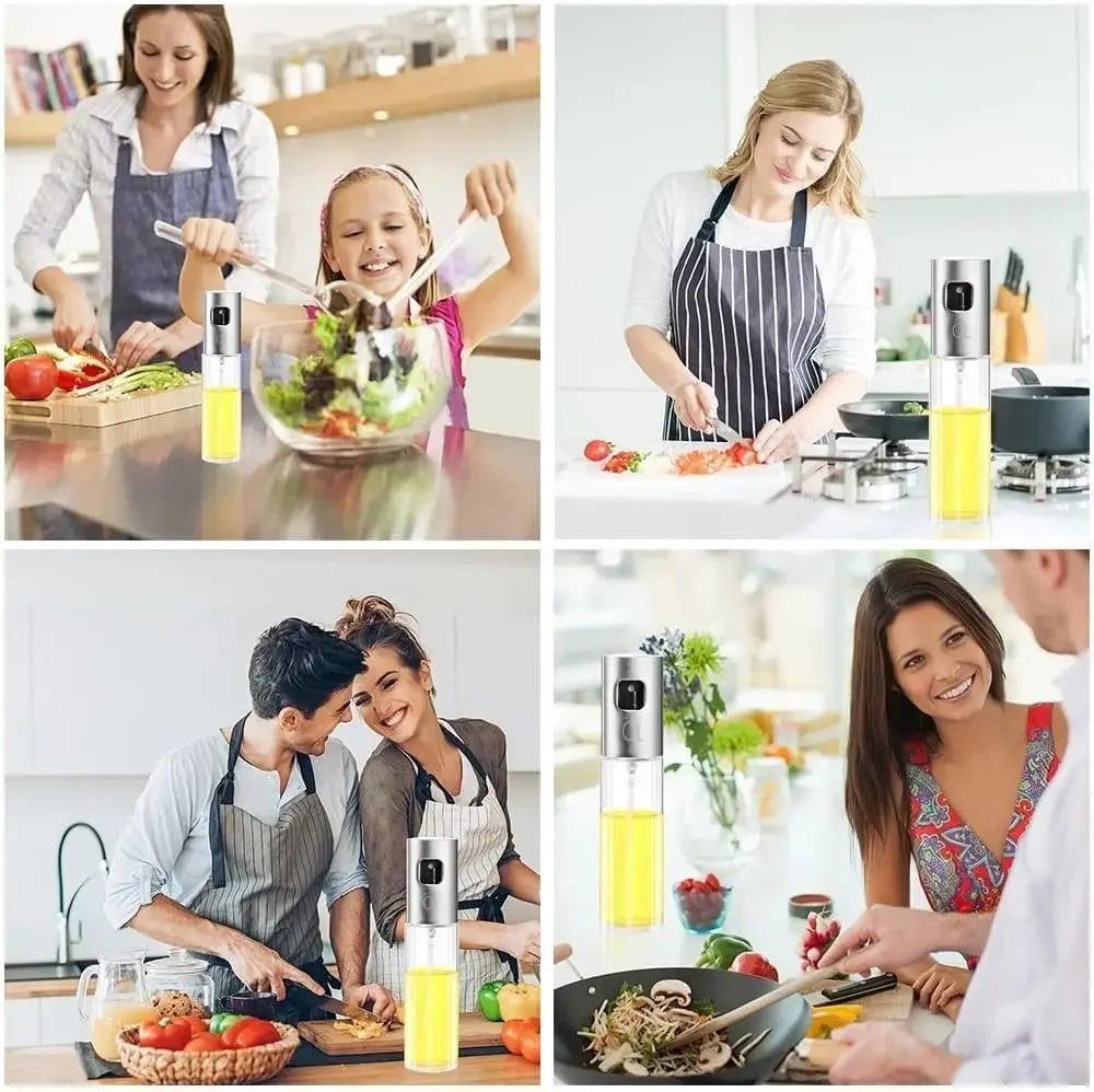 Glass Pressurized Oil Spray Bottle – Kitchen & BBQ Dispenser