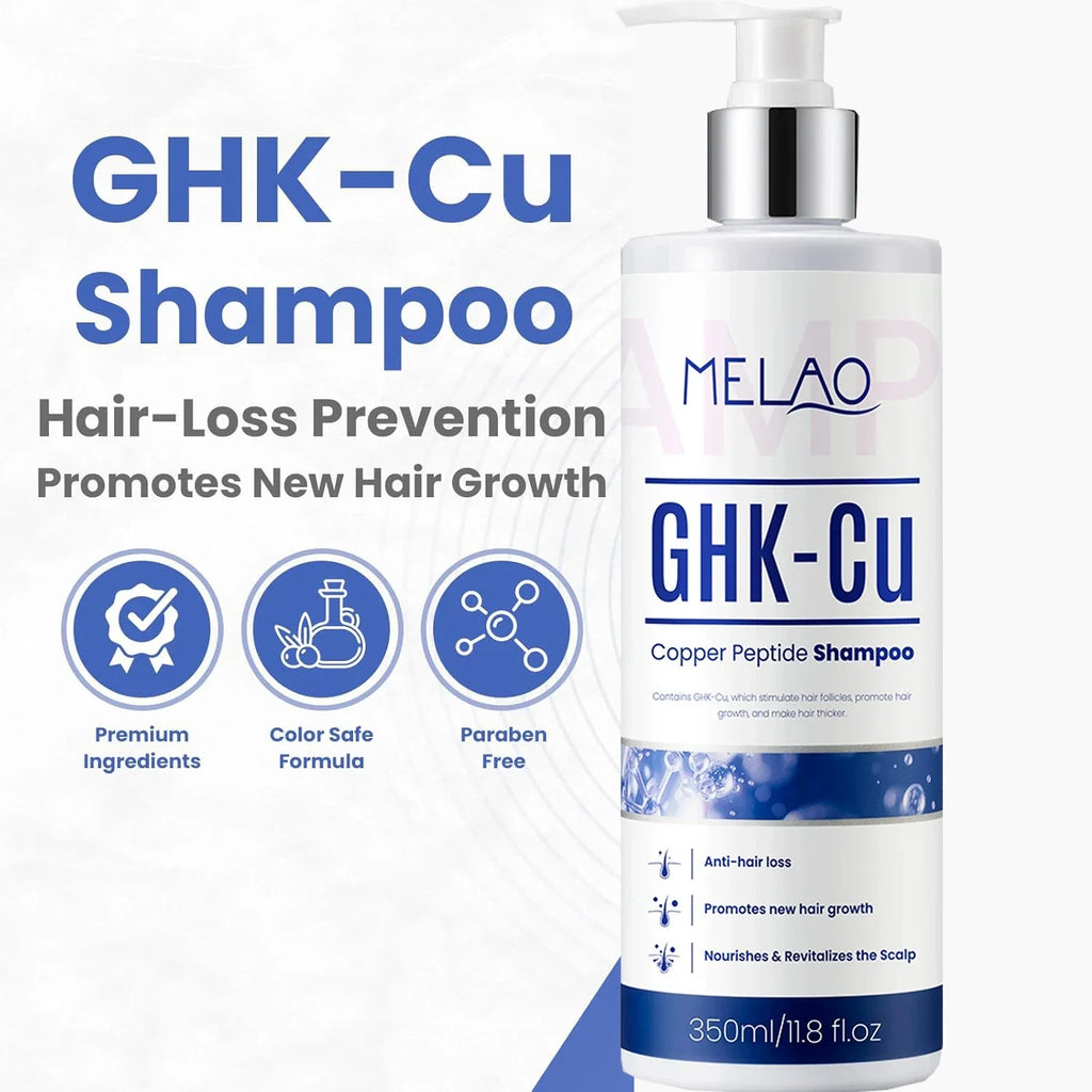 GHK-Cu Copper Peptide Hair Growth Shampoo Dual Peptides Anti Loss