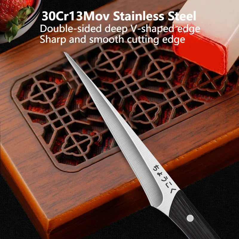 Professional Fruit Carving Knife – Sharp Stainless Steel Blade