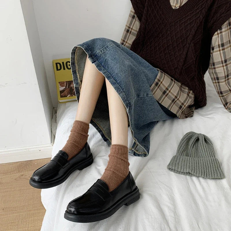 Women's Mary Jane Loafers – JK Lolita Flat Slip-On Shoes