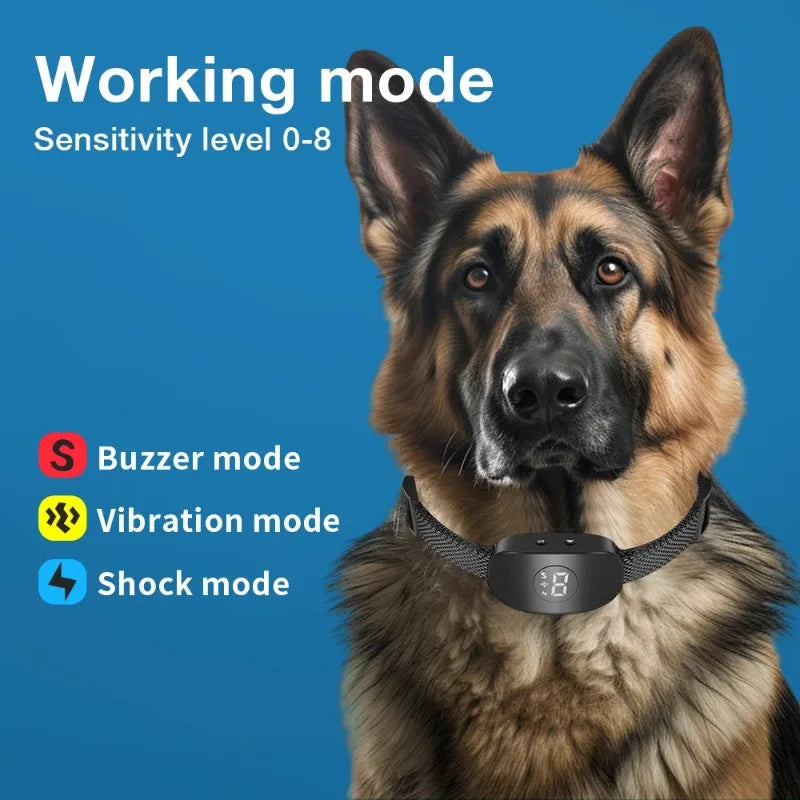 Waterproof Anti-Bark Dog Training Collar – Vibration & Beep
