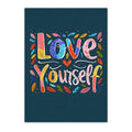 Nordic Motivational Quote Canvas Wall Art | Colorful Poster Print