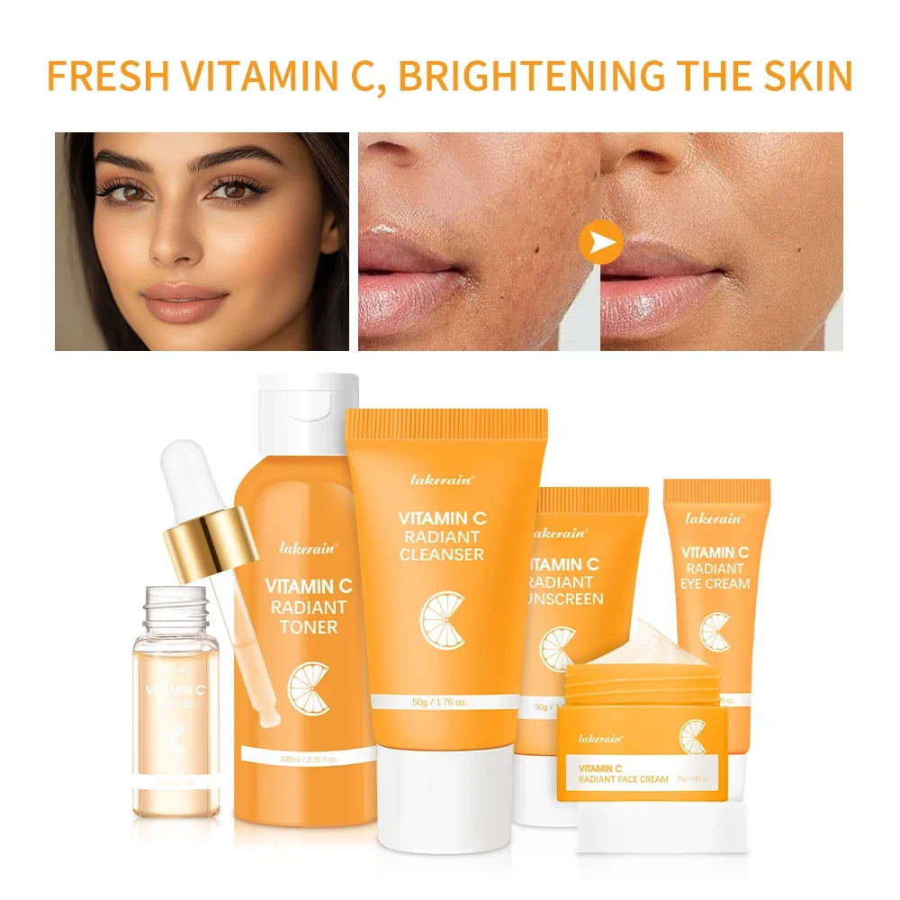 Vitamin C 6-Piece Skin Care Set – Brighten & Moisturize