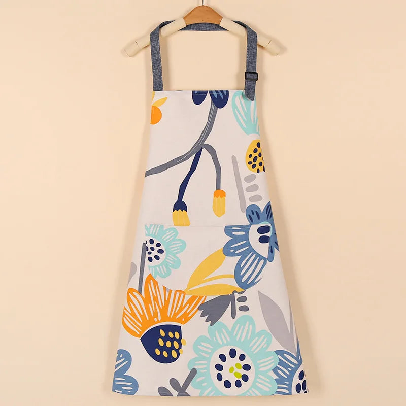 Aprons Fashion Cotton Fabric Waterproof Thickened Dirt Resistant