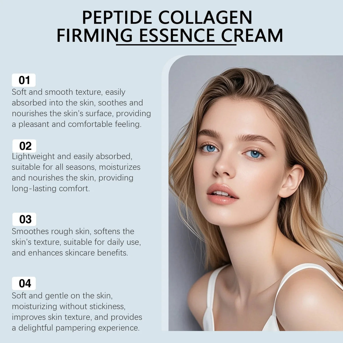 Hoygi Collagen Facial Serum Cream – Lightweight Hydrating Moisturizer