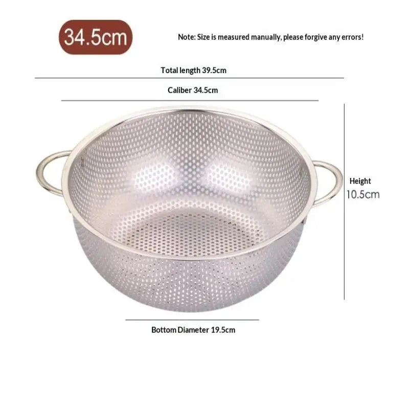 Stainless Steel Mesh Colander Strainer Sieve Basket | 8 Sizes