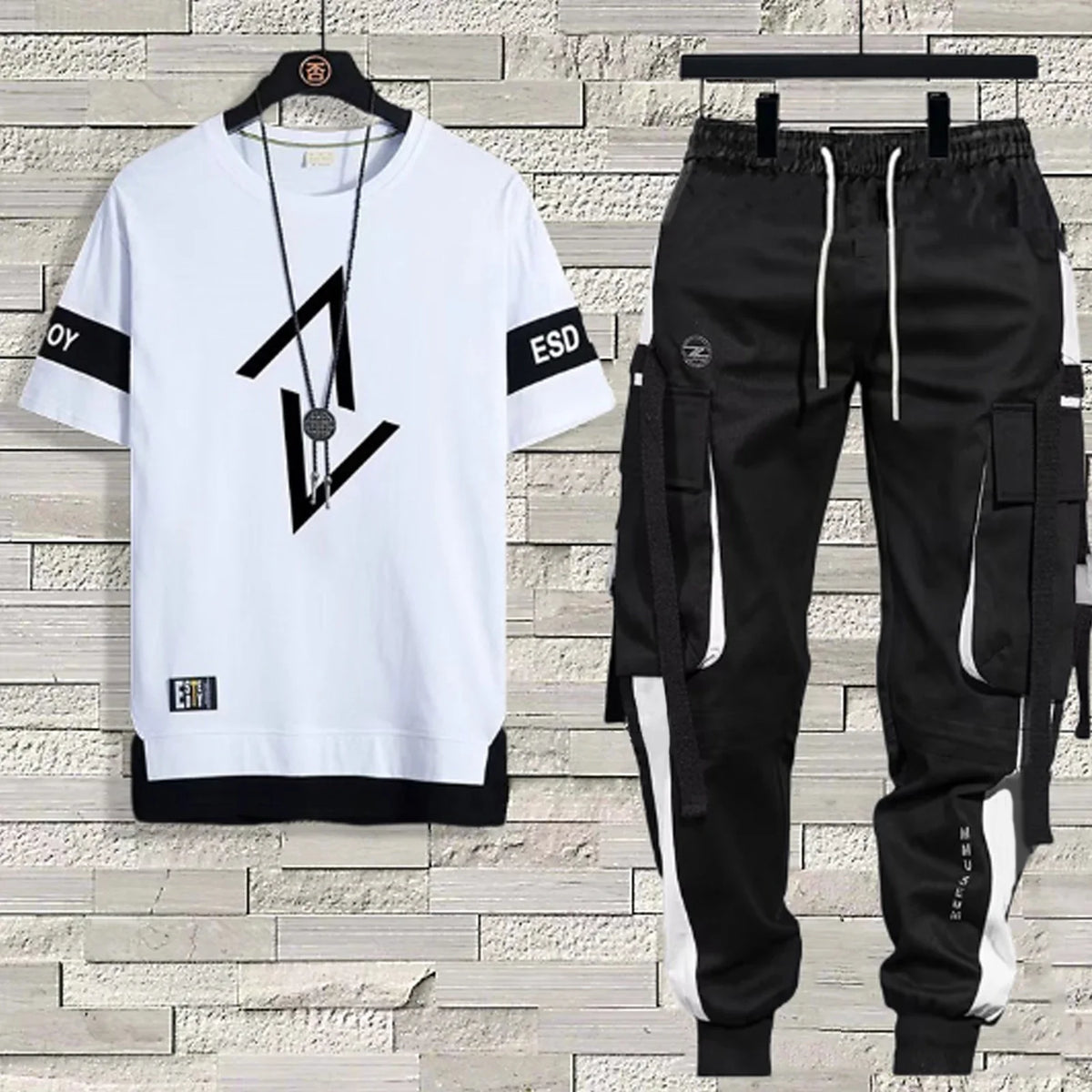 Women's 2-Piece Sport Set – T-Shirt & Pants, Sizes M–3XL