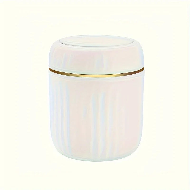 Mini Desktop Trash Can Lid Garbage Waste Bin Organizer Bedroom Office