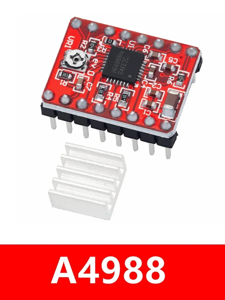 A4988 & DRV8825 Stepper Motor Driver with Heat Sink | RAMPS 1.4