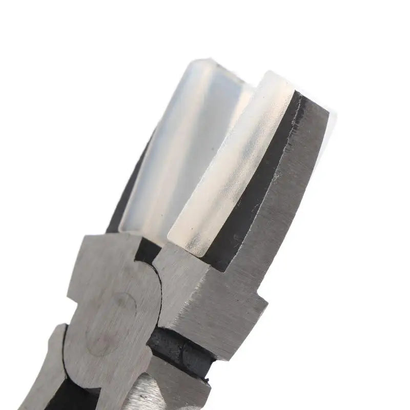 Non-slip PVC Handle Flat Nose Pliers Double Nylon Jaw Jewelry Plier