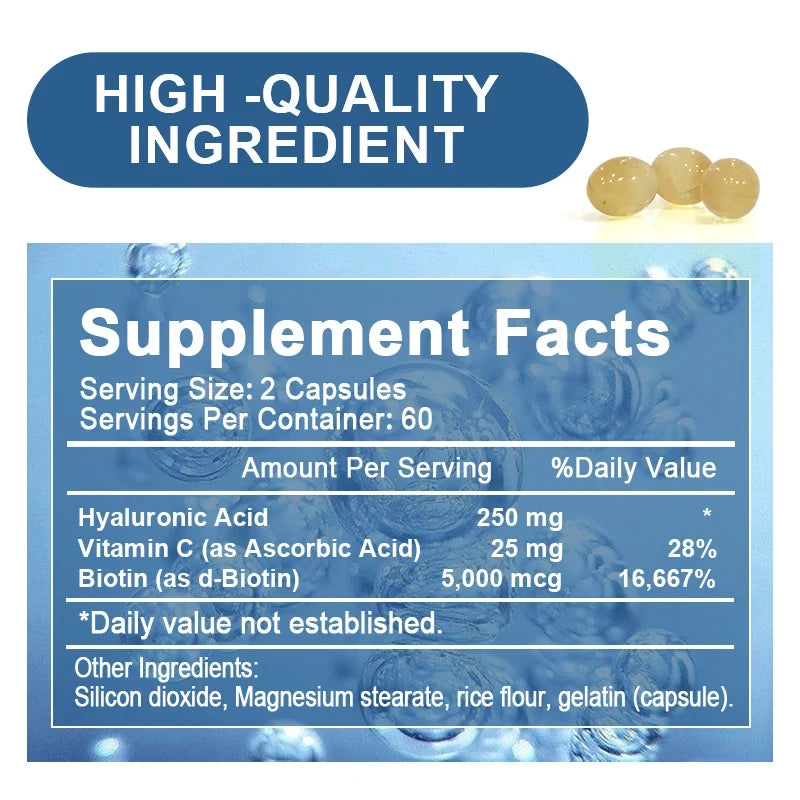 Beworths Hyaluronic Acid Capsules – Skin & Joint Health