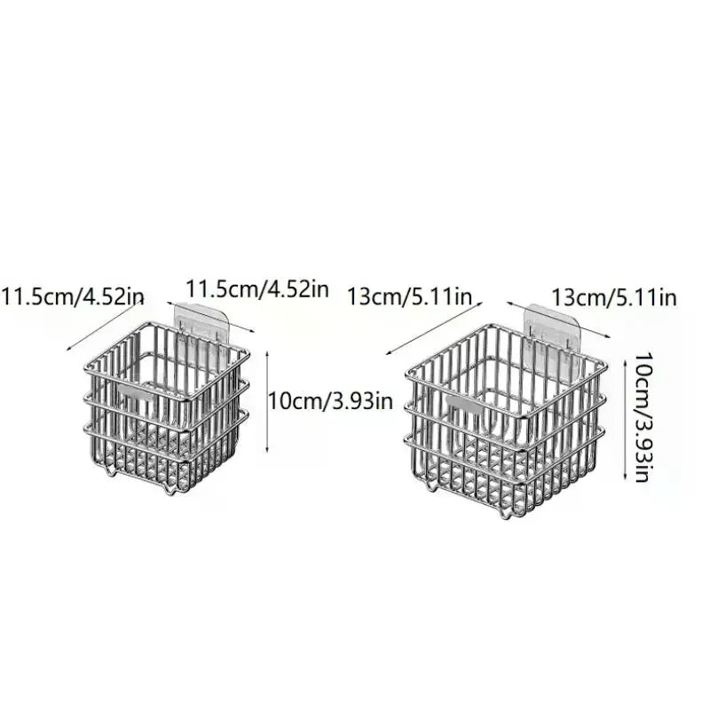 Punch-free Wall Hanging Kitchen Shelf Storage Rack Onion Ginger