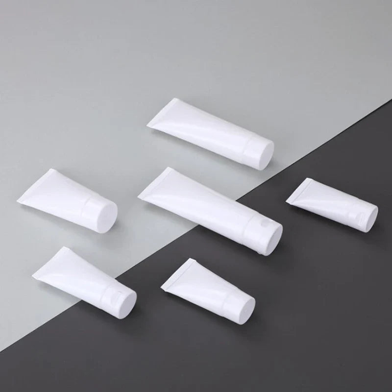 10 Pcs Empty Refillable Squeeze Tubes | Flip Top Lotion Containers