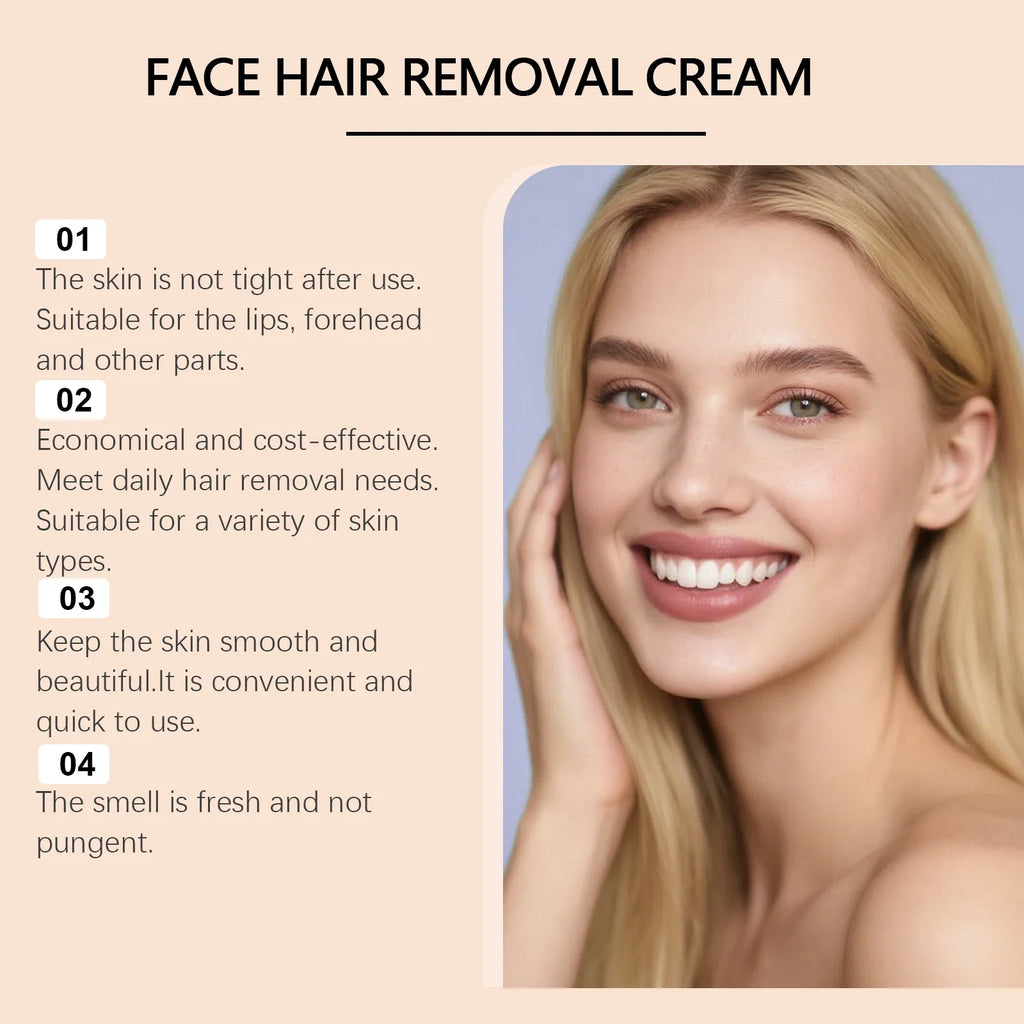 Jaysuing Coconut Facial Hair Removal Cream – Lip & Chin 50g