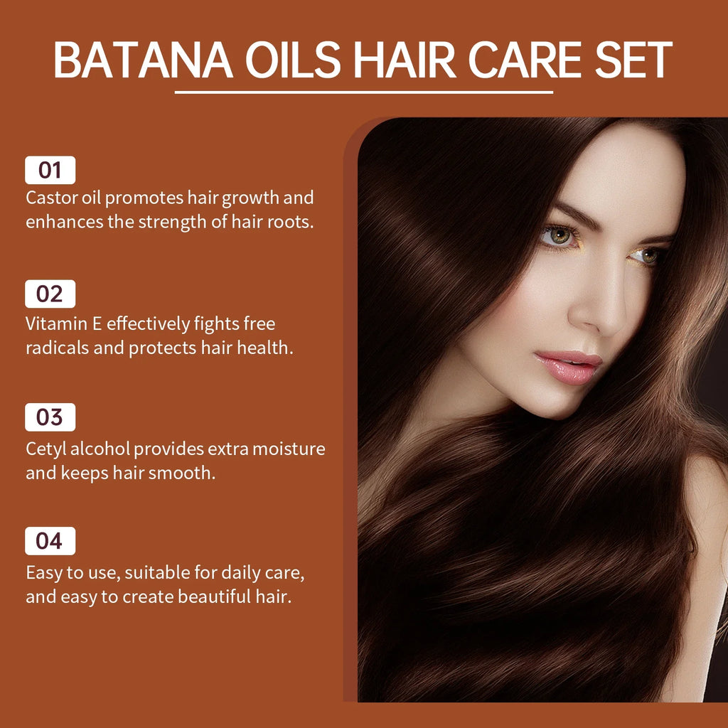 Eelhoe Batana Oil Hair Care Set – Shampoo, Conditioner & Oil