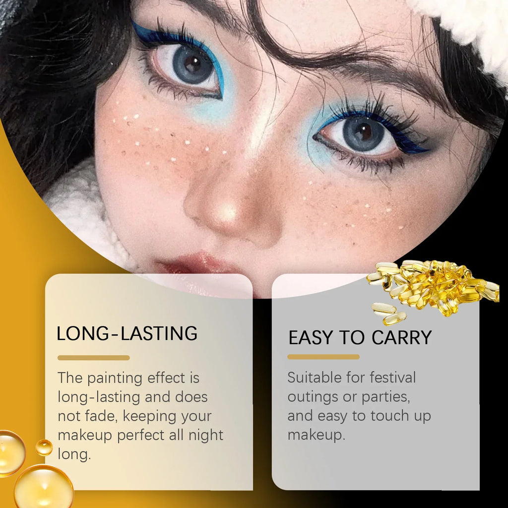 8-Color Neon UV Glow Eyeliner Set – Waterproof Body & Face Art