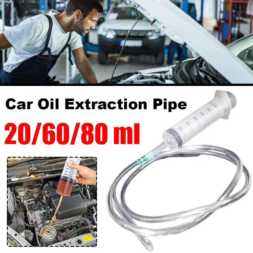 Manual Oil Extraction Syringe 20/60/80ml – Fluid Pump for Cars