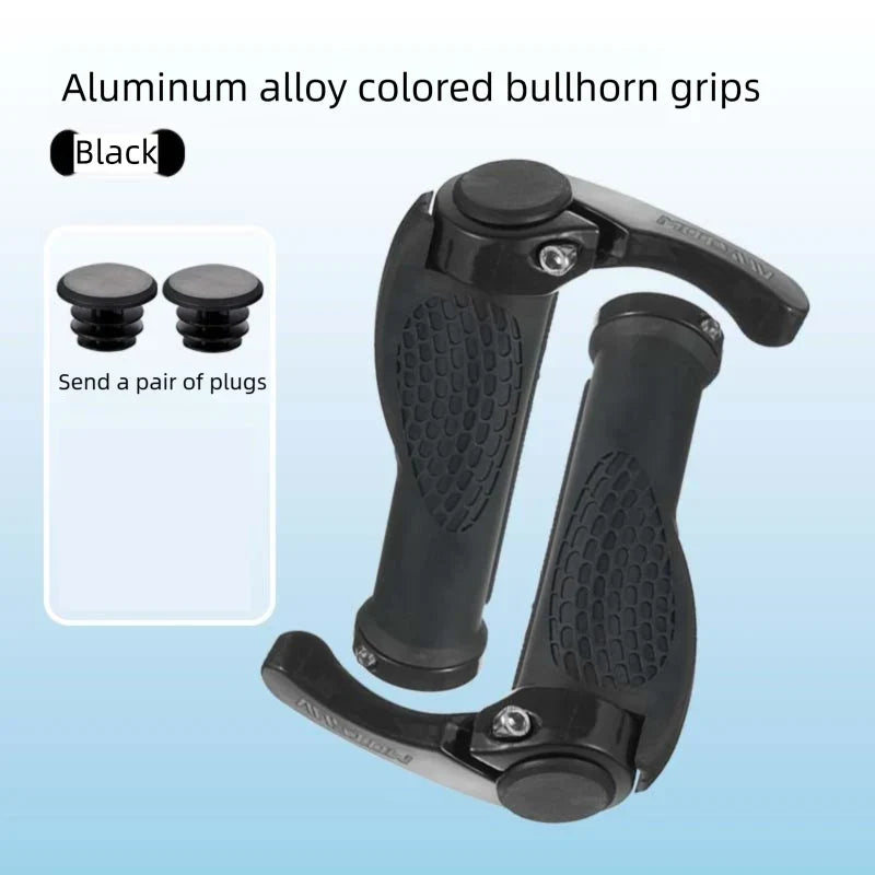 Ergonomic MTB Bike Bar Ends – Aluminum Alloy Cow Horn Grips