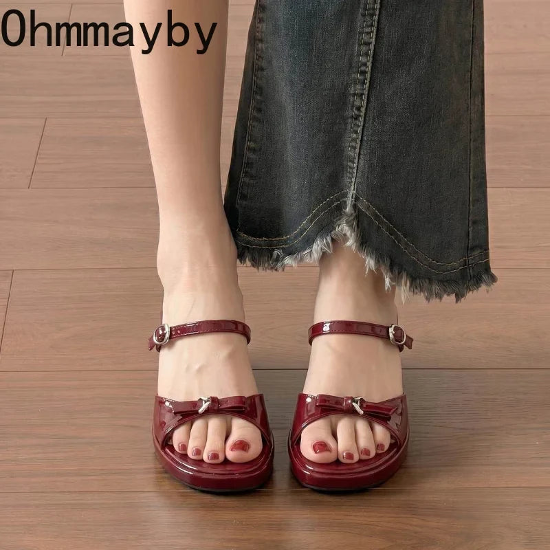 Women's Platform Wedge Slides – Open Toe Summer Sandals