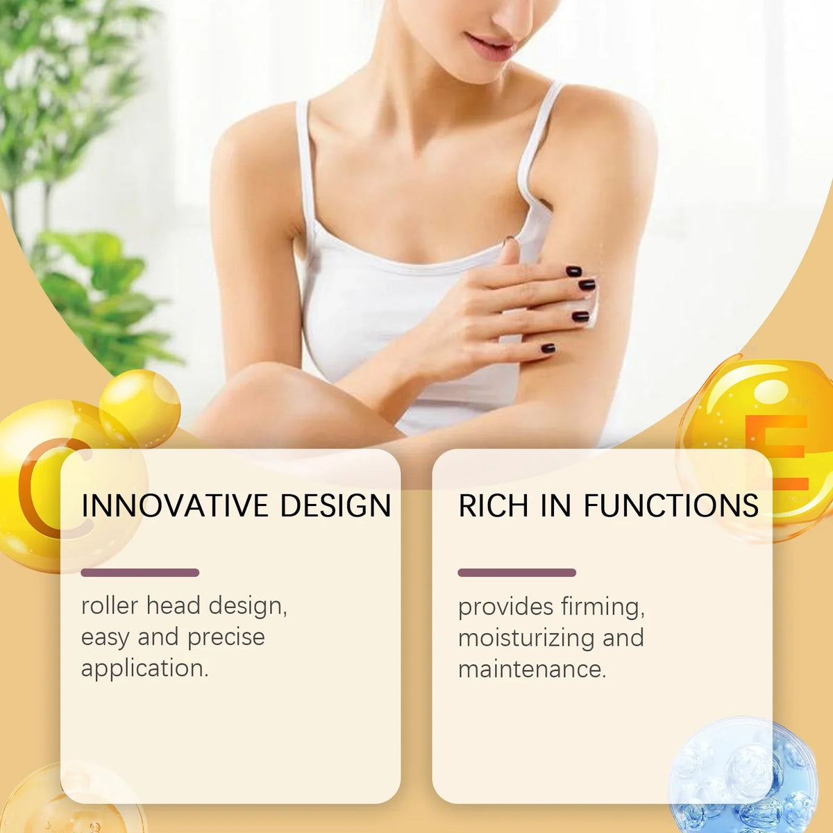 Bee Venom Roll-On Body Cream – Moisturizing Hydrating Lotion