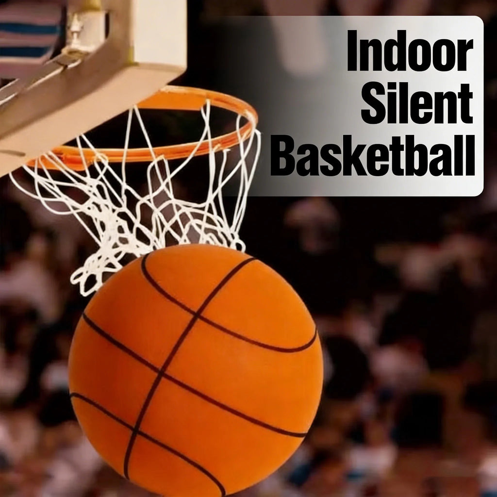 Kids Indoor Silent Foam Basketball – Quiet Bouncing Sports Toy