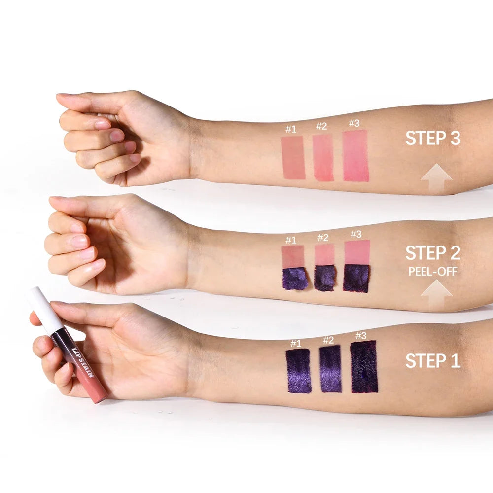 Lakerain Peel Off Lip Stain – Waterproof Matte Tint 3 Colors