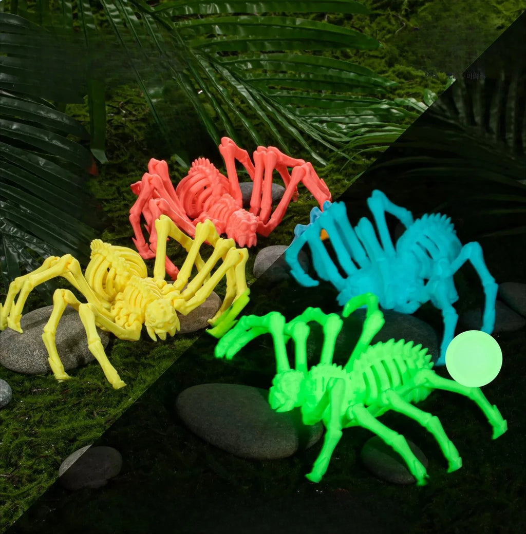 3D Printing Spider Animals Toy Realistic Colorful Figurine
