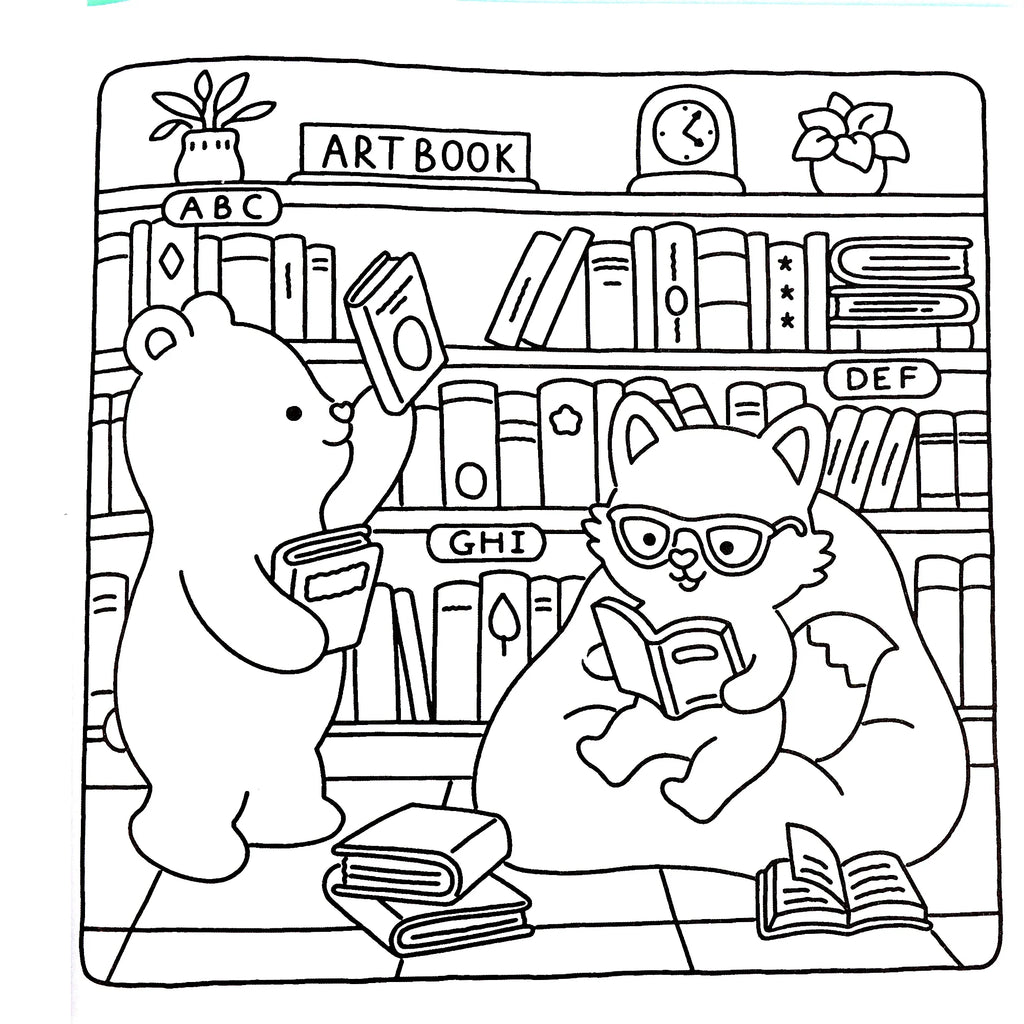 Coloring Book Adults Teens Halloween Theme Featuring Adorable Creepy